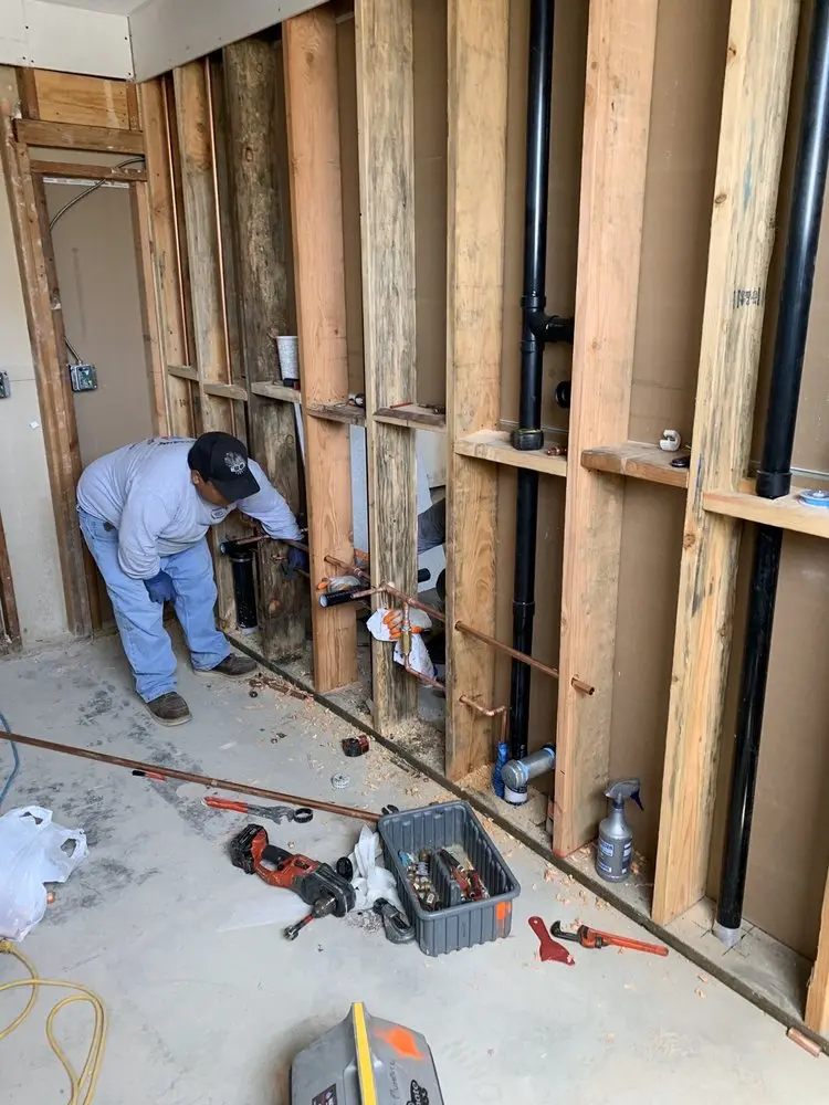 Commercial rough-in plumbing for Water Heater Replacement in Lewistown
